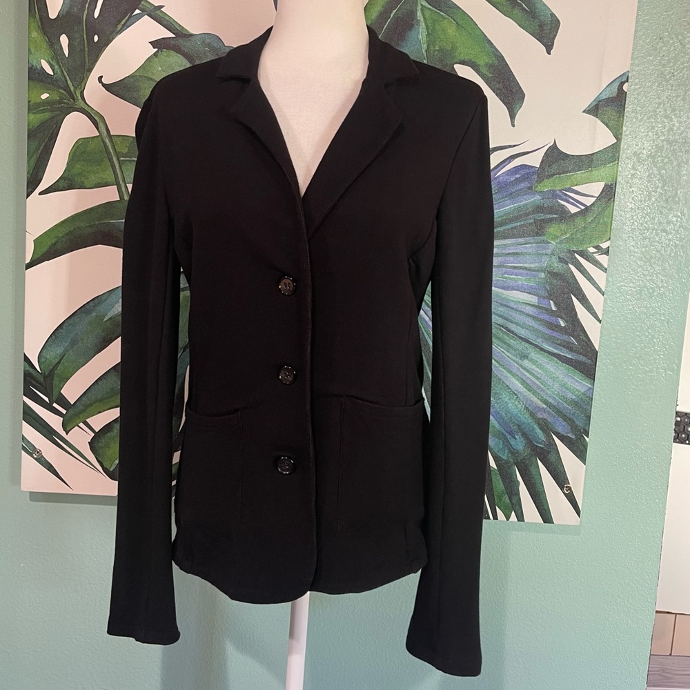 🤗 Rachel Zoe Soft Black Blazer With Front Pockets